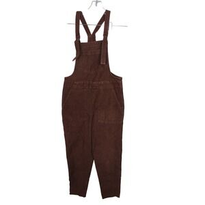 Aerie Corduroy Overalls XXS Frayed Hem‎ Brown Casual Jumpsuit Romper